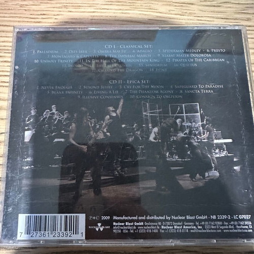 Epica The Classical Conspiracy Live in Miskolc Hungary CD used, metal