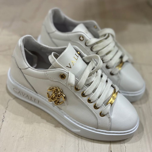 Roberto Cavalli 18620 women's sneakers new, white size 36