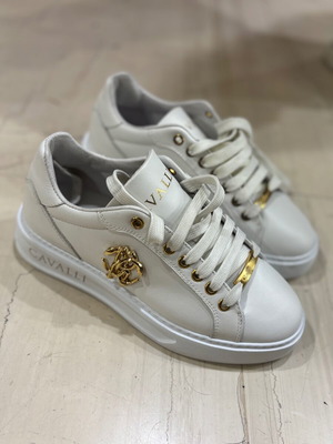 Roberto Cavalli 18620 women's sneakers new, white size 36