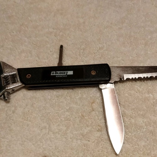 Budget multitool 5 in 1 like new stainless steel