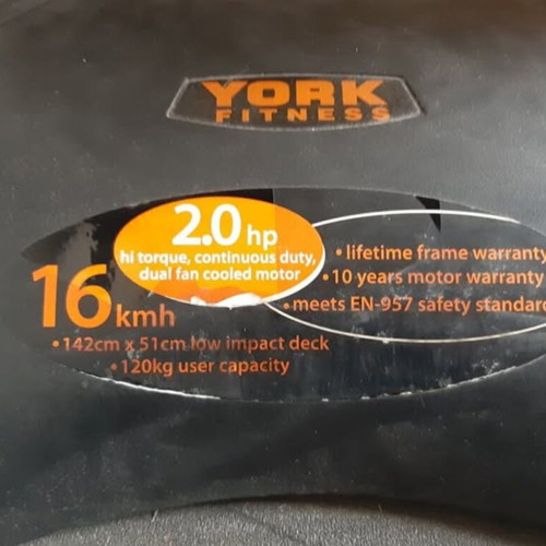 York Fitness Diamond T300 treadmill used with 16 speeds and 12 incline levels
