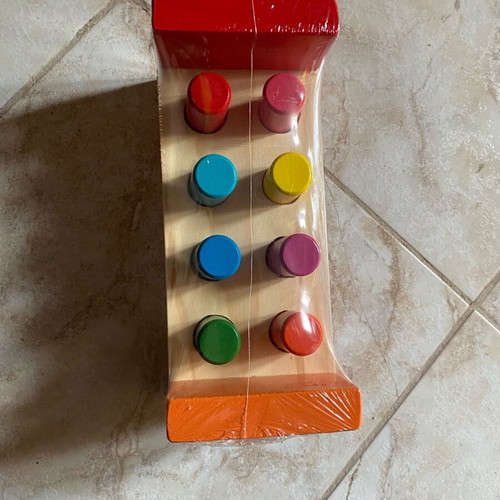 Wooden hammer toy new for children from 1.5 years old