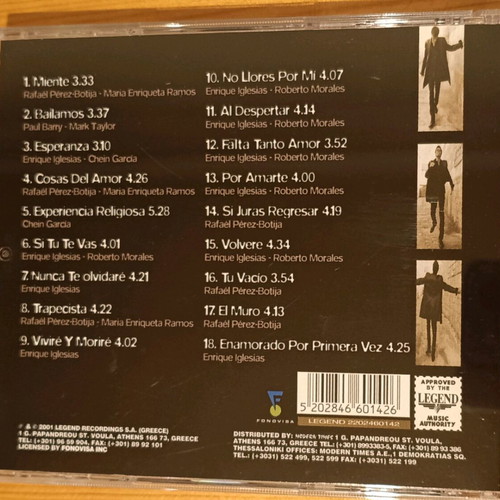 Enrique Iglesias The Best of Platinum Edition CD like new, pop