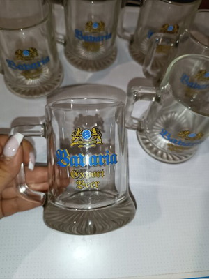 Bavaria Export Beer Glasses set of 6 like new