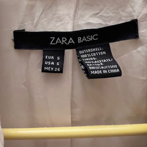 Zara corduroy jacket ecru like new, size Small