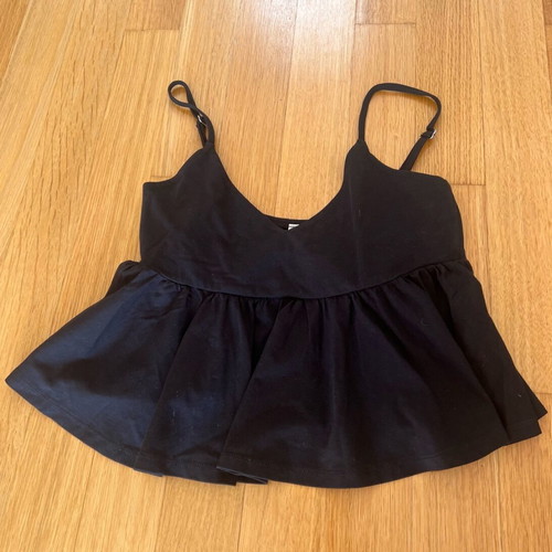Pink Woman cotton blouse black, like new, size S