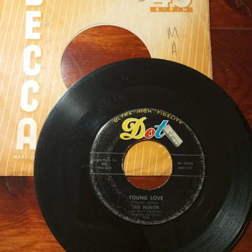 Tab Hunter 45 rpm record used