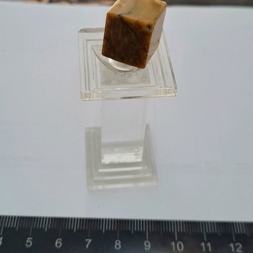 Tiger's eye semi-precious stone in rare shape like new