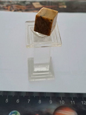 Tiger's eye semi-precious stone in rare shape like new
