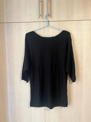 Stradivarius oversized black blouse used, size small