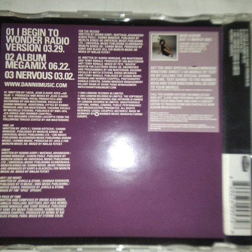 Dannii Minogue I Begin To Wonder CD single used, pop