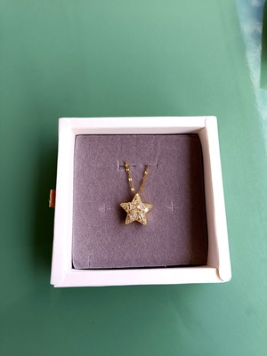 Necklace made of stainless steel in gift box with bag