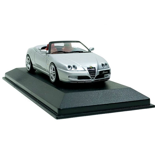 Alfa Romeo Spider 3.2 V6 24V 2003 Silver 1:43 Minichamps Diecast Model New