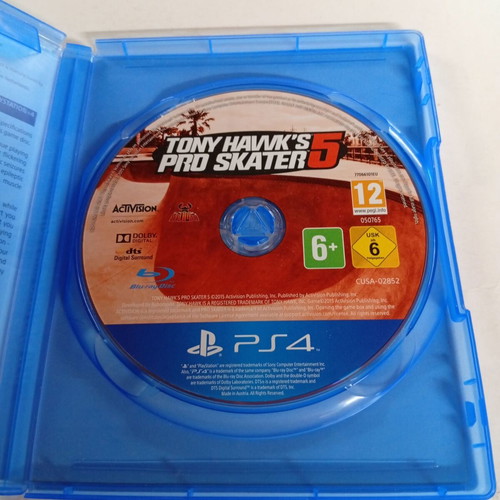 Tony Hawk's Pro Skater 5 PS4 game like new, no scratches