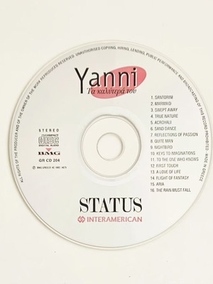 Yanni Ta Kalytera Tou CD като нов