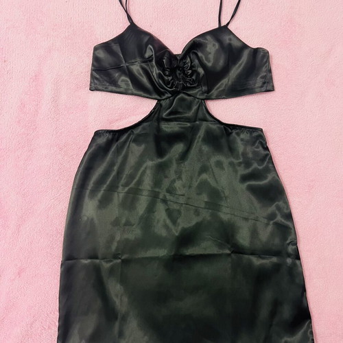 Silk black dress new by A-Style
