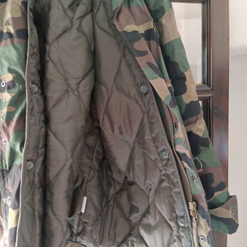 Woodland jacket with removable lining, new, set with pants and shirt