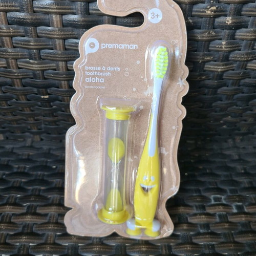 Aloha 2.0 children's toothbrush new with hourglass and timer