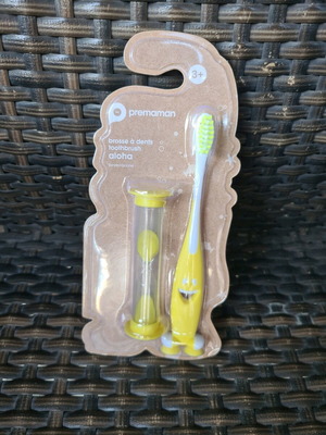 Aloha 2.0 children's toothbrush new with hourglass and timer