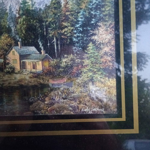 Nicky Boehme holographic frame, 41x36 cm, color changing