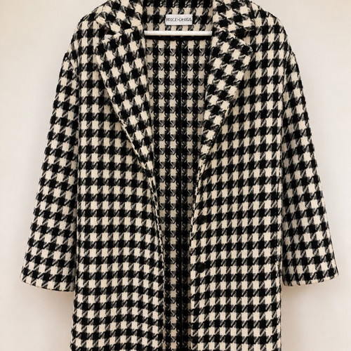 Peace And Chaos long coat black and white, like new