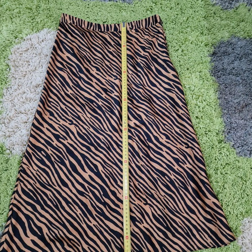 Warehouse leopard pattern women's skirt and blouse set, size M
