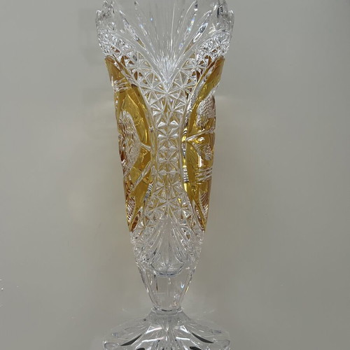 Crystal vase 27 cm, new