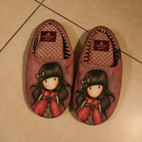 Santoro Gorjuss slippers for girls size 35-36 used, authentic