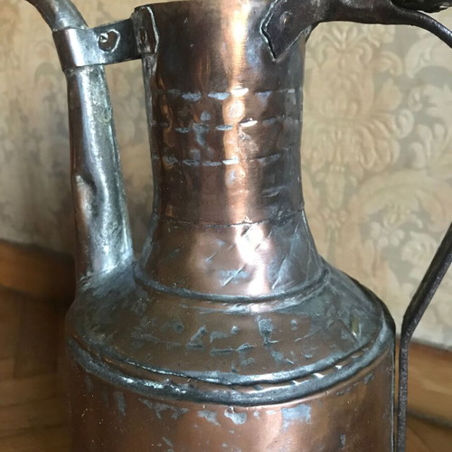 old copper container, copper, bronze, retro, vintage, retro, antique kitchen decoration copper