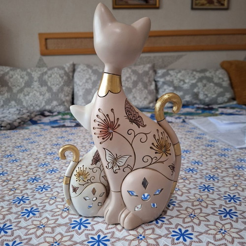 Διακοσμητικά γατάκια νέα, σετ 2, πολυρεζίνη