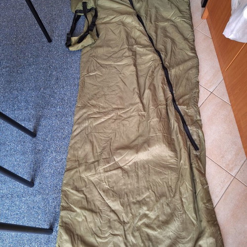 Czech Army Summer Sleeping Bag used with mosquito net and compression sack