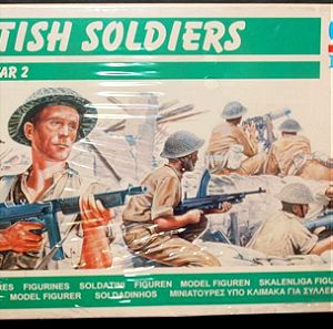 Ertl Esci World War II British Soldiers 50 Στρατιωτάκια Κλίμακα 1:72 Καινούργιο  Τιμή 12 Ευρώ