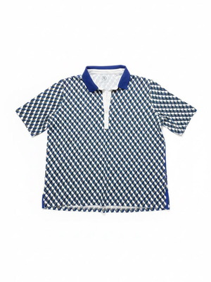Bogner Polo XXL used, geometric print multicolor shirt