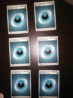 Карти Dark Energy Pokémon TCG SVE като нови, комплект от 6