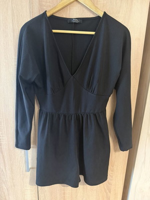 Bershka one-piece romper like new, black, size M