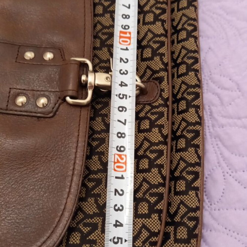 DKNY crossbody bag, beige and brown