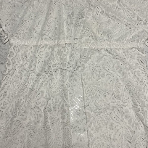 Kimono with lace swimwear cover-up like new, white