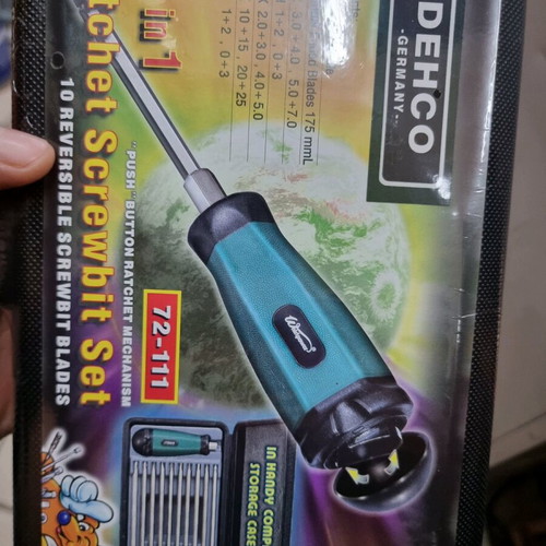 DEHCO Germany 20 in 1 Ratchet Screwdriver set new