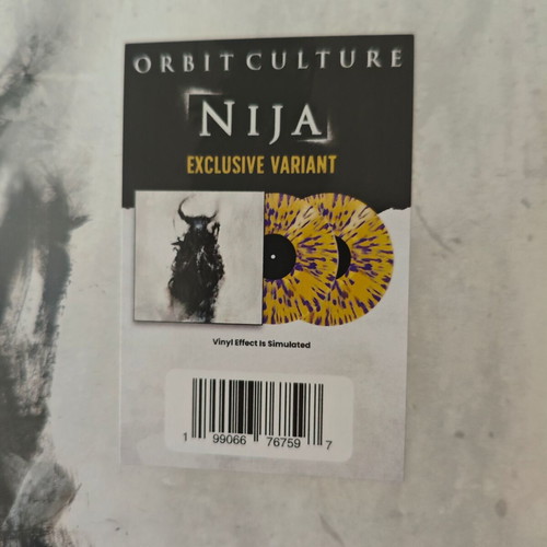 Orbit Culture Nija 2LP limited 500, translucent yellow with purple splatter, new