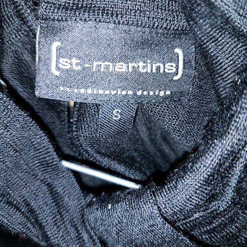St Martins knitted wool dress like new, black, size S