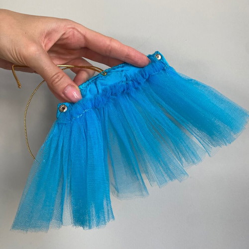 Bibi-Bo vintage blue puff dress used