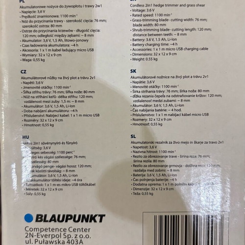 Blaupunkt CT2010 branch shear like new with 2 attachments