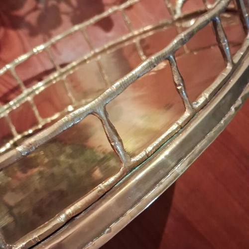 Vintage Faux Bamboo Hollywood Regency Serving Tray like new