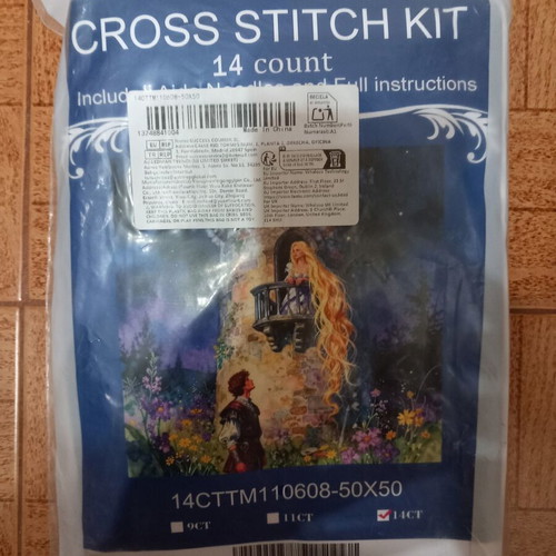 Cross stitch embroidery kit "Rapunzel"