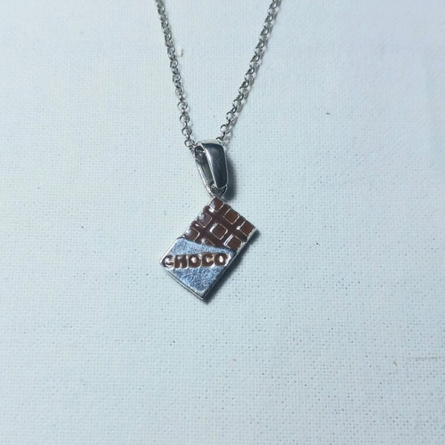 Silver Chocolate Necklace