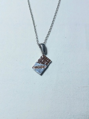Silver Chocolate Necklace
