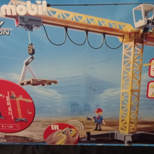 Playmobil City Action 5466 remote control crane new sealed