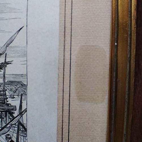 The Illustrated London News 1878 framed print used, Cyprus Larnaca