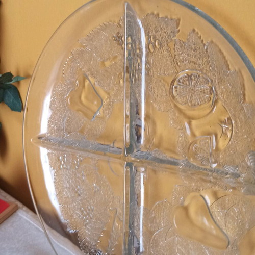 Γυάλινη πιατέλα διαμέτρου 34cm