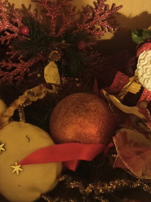 Christmas ornaments new in burgundy color